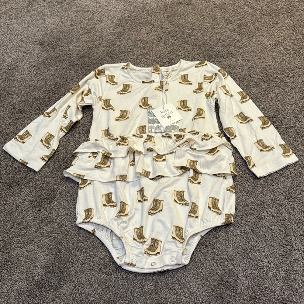 Kate Quinn Ice Skates Double Ruffle Bubble